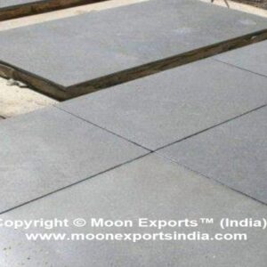 Black Basalt Leather Finish Floor Tiles