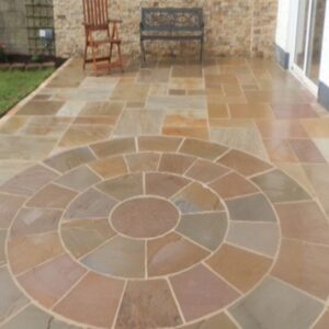 Flooring with natural stones