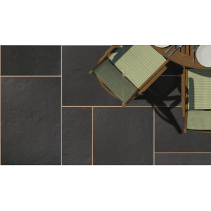 Black stone flooring