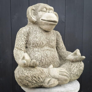 stone cast zen ape garden ornament span40 zen ape 45075